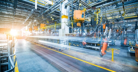 an industrial workplace